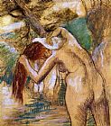 Bather by the Water by Edgar Degas